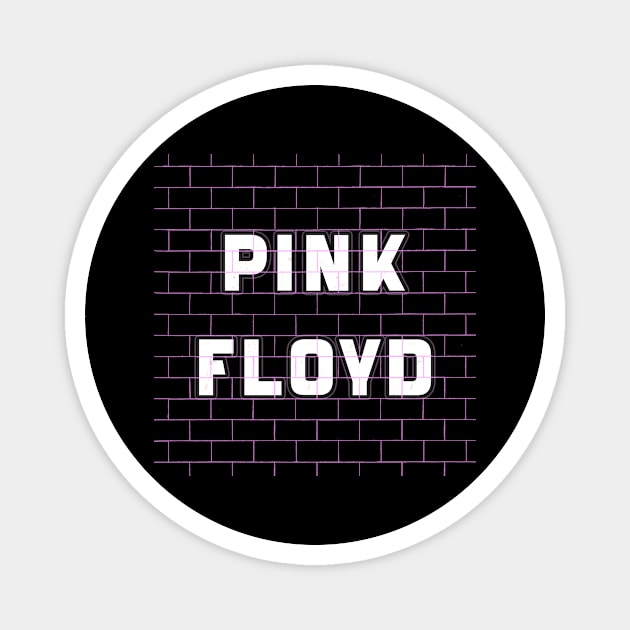 VINTAGE PINK TEXT ART (PINK FLOYD) Magnet by RangerScots